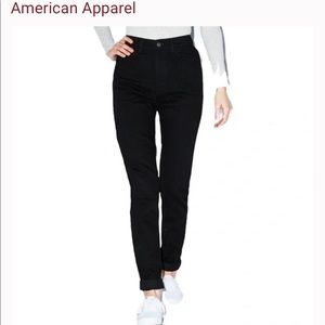 American Apparel High Waisted Denim Jeans